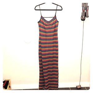 Trina Turk colorful striped maxi dress